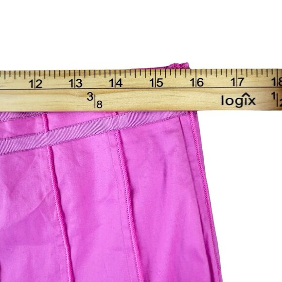 Alberto Makali Midi Skirt Women's Size 12 Pink Lined Hobo Flowing Pleated Flare - Picture 3 of 9